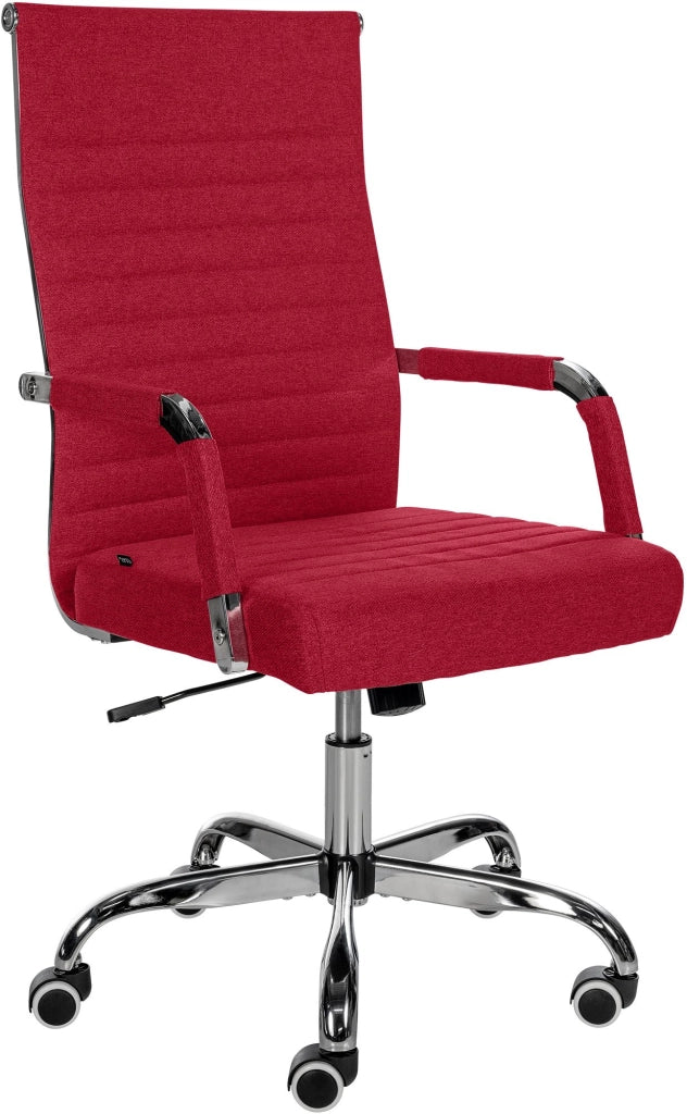 Sedia Da ufficio Amadora rosso,Tessuto