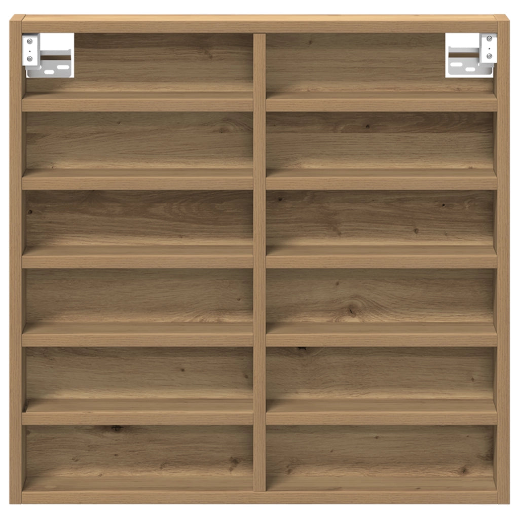 Cabinet Vitrine  in Rovere Artigianale 60x8,5x58 cm in Legno Ingegnerizzato