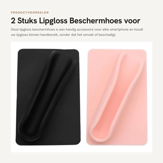 Coprimessa per smartphone con protezione posteriore rigida - Osservatorio per gloss labiale - Materiale siliconico - 2 pezzi - Adatto a tutti i dispositivi mobili - Nero/Rosso - Coprimessa per smartphone