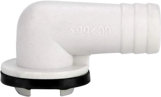 Connettore di scarico per condizionatore d'aria - connettore di scarico destro - dimensioni 1,9 * 1 * 1,1 pollici - connettore di scarico per scarico acqua di scarico