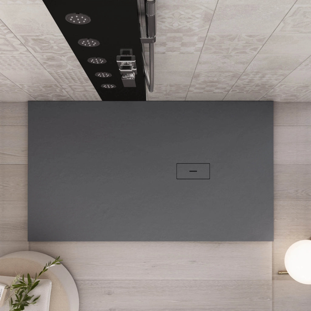 Piatto Doccia in Pietra 100x150 cm Bonussi Manila Antracite