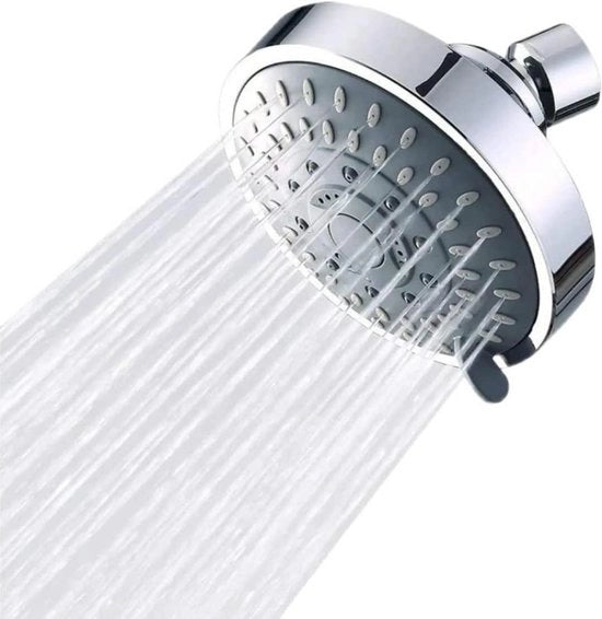 Regolatore di pressione per doccia alta pressione - 5 modalità di spruzzo - cascata - connessione 1/2 pollici - doccia fissa per la camera da bagno