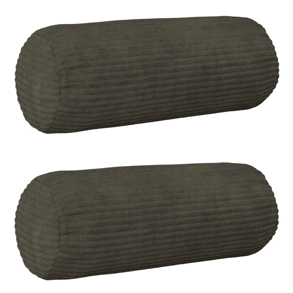 Federa 2 pcs HEERLEN Antracite Ø 15 x 40 cm corduroy 923253