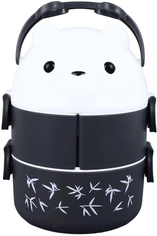 Bento Box 2 Lagen - Portatile - Resistenti ai Liquidi - Design Cattivante - Contenitore di Cibo - Eccellente Isolamento Termico - Scatola per la Colazione