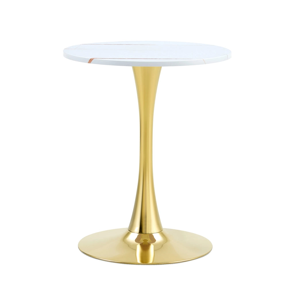 Tavolino basso rotondo con piano in MDF termoformato base in metallo stile contemporaneo per soggiorno e sala da pranzo