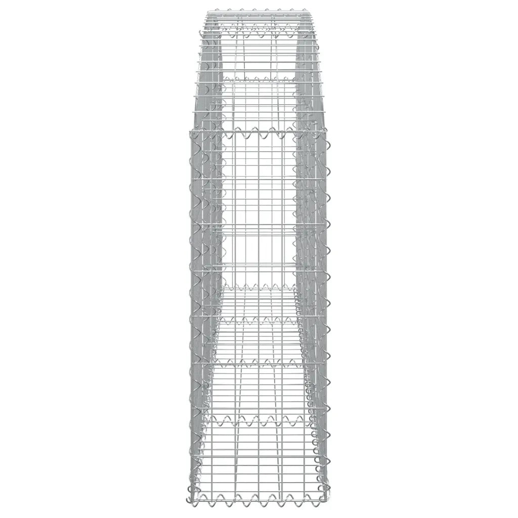 Cesto Gabbione ad Arco 200x30x80/100 cm Ferro Zincato 153464