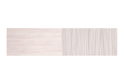 Testiera per letto Herdasa 140cm bianco stampa doghe bianche 67x225x3