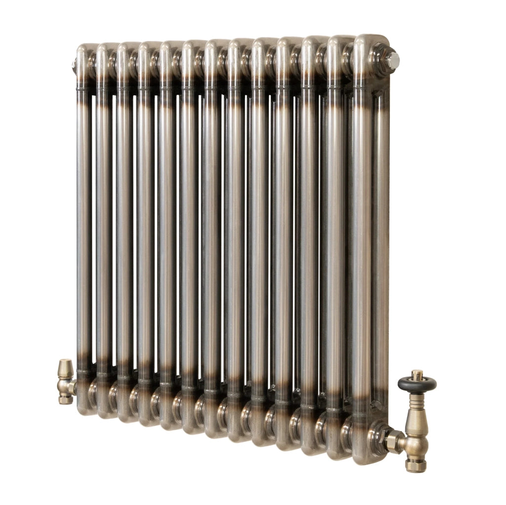 Radiatore 2 Colonne Orizzontale Metallo Grezzo 600 x 605 mm TRV