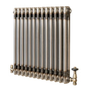 Radiatore 2 Colonne Orizzontale Metallo Grezzo 600 x 605 mm TRV