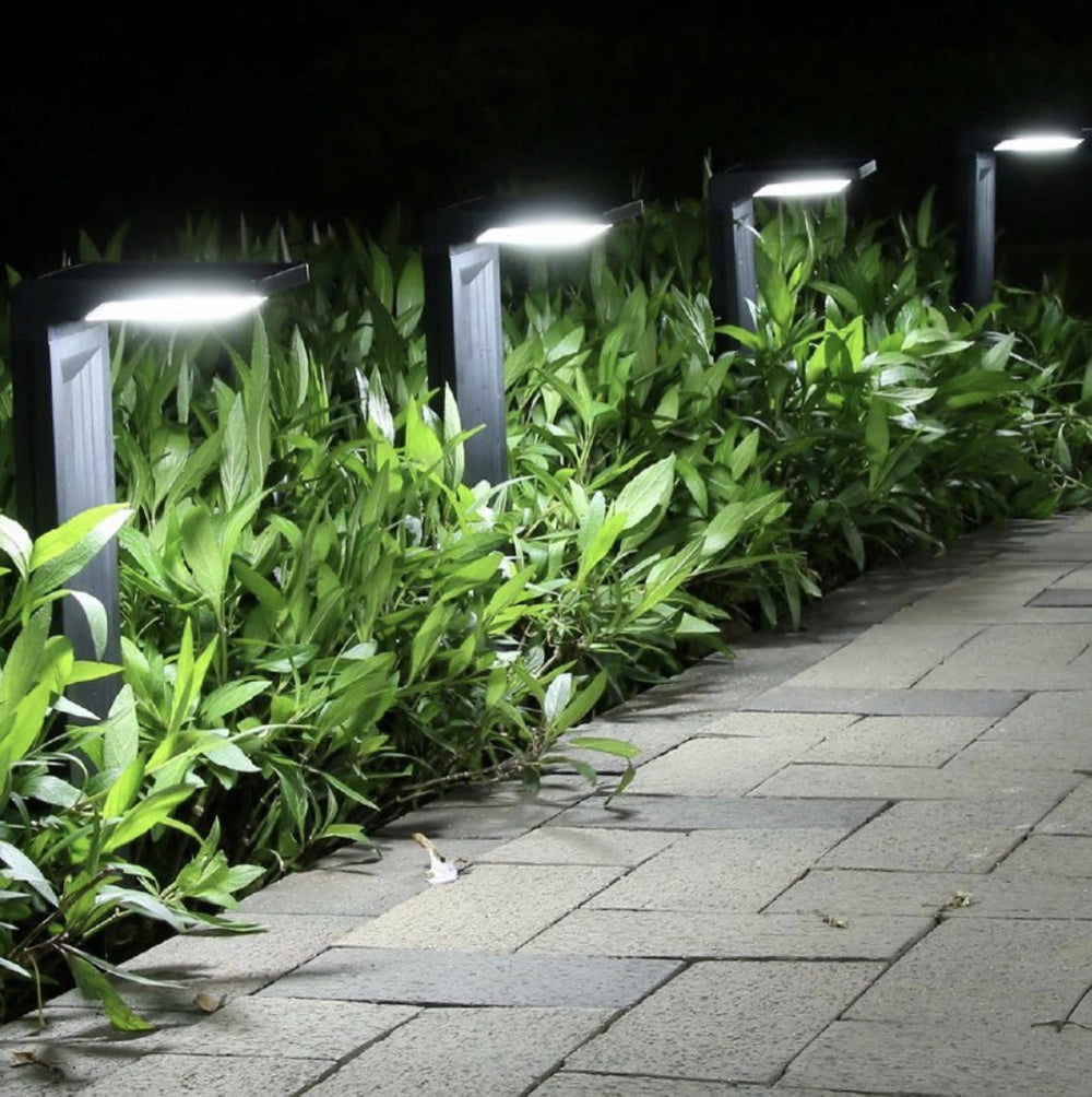 Lampione luce a led con pannello a ricarica solare e picchetto alto da 41 cm luce Bianca fredda 6500K