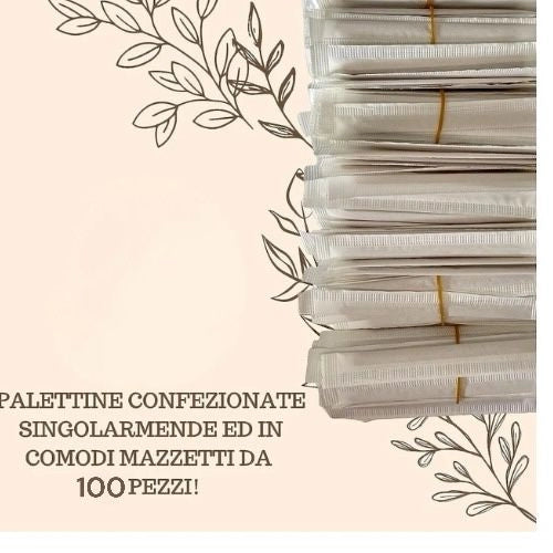 Kit 500 Palette Palettine in legno per caffe imbustate biodegradabile 64274