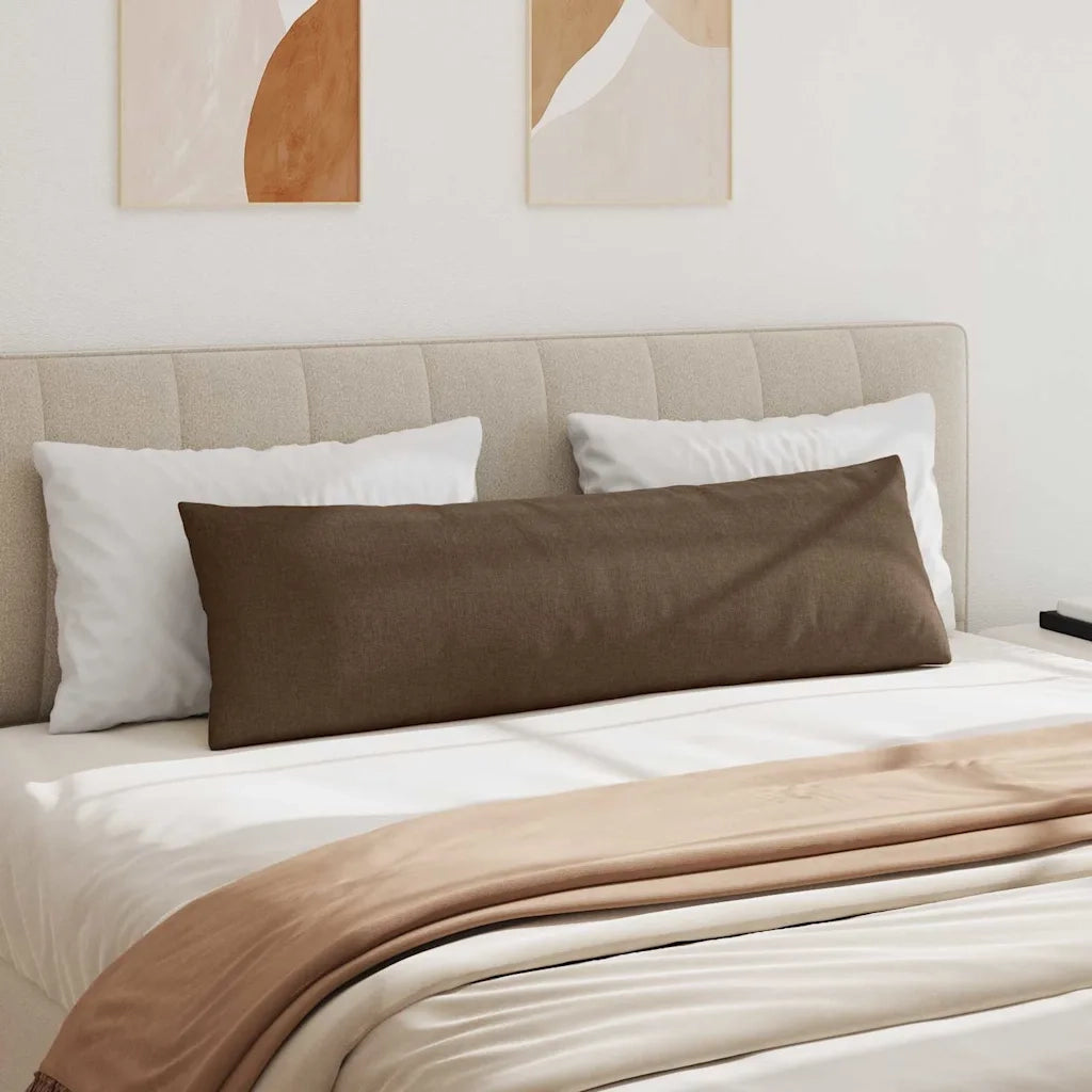 Cuscini da Divano 2 pz | Cuscini per sedie Marrone 145 x 40 cm Tessuto