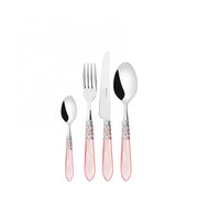 MELODIA Ghiera Cromata, Posate Set 24 Pz, Scatola Compact, Casa