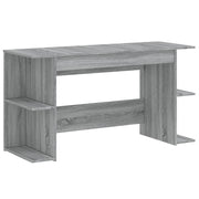 Scrivania Sonoma postazione computer mobile per computer scrivania da studio 140 x 50 x 75 cm legno ingegnerizzato grigio 02_0023955