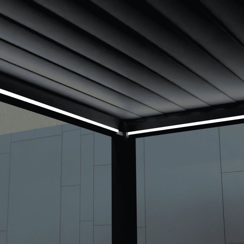 Kit LED pergola bioclimatica autoportante 3x3M