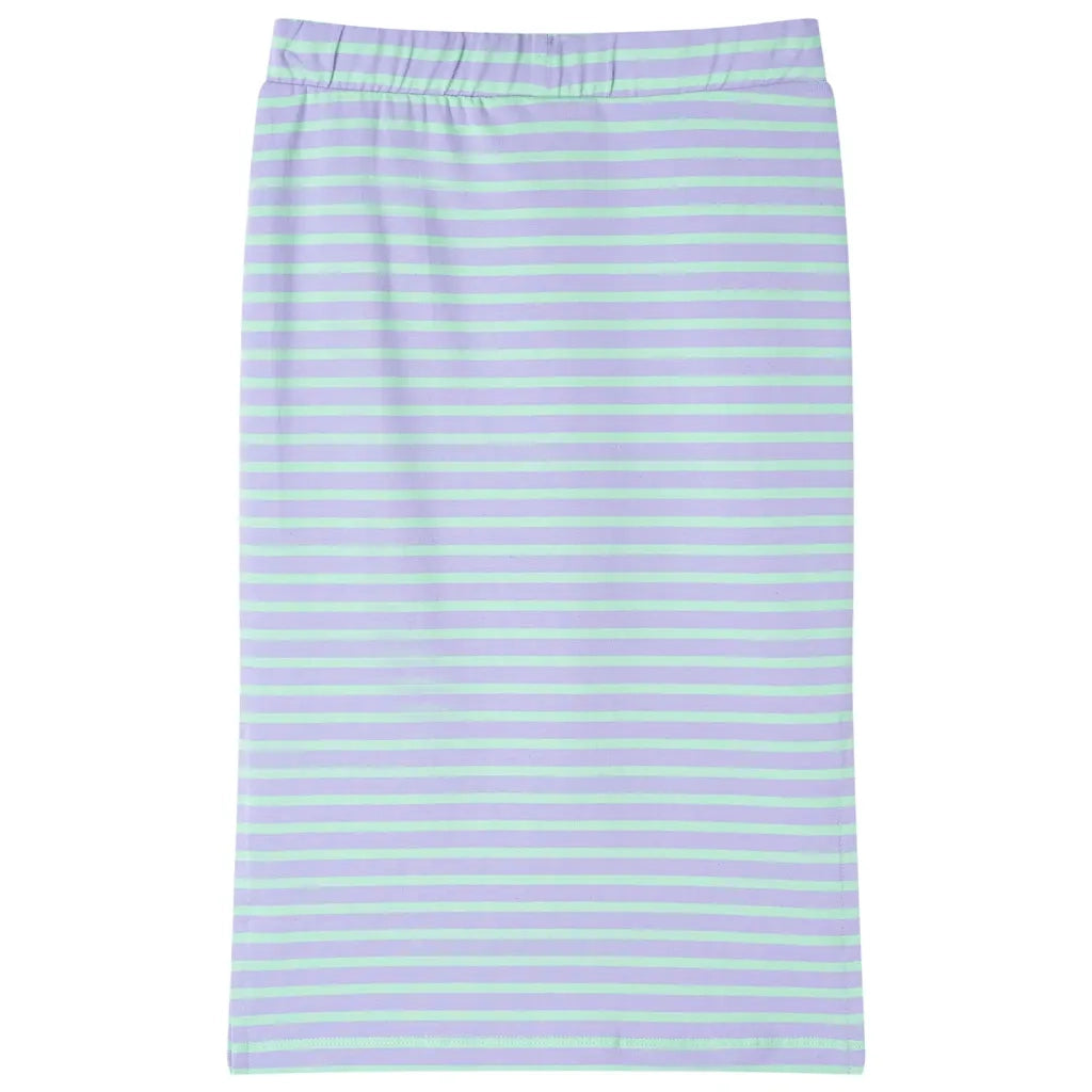 Gonna Dritta da Bambina a Righe Menta Brillante 128 CFW4051328
