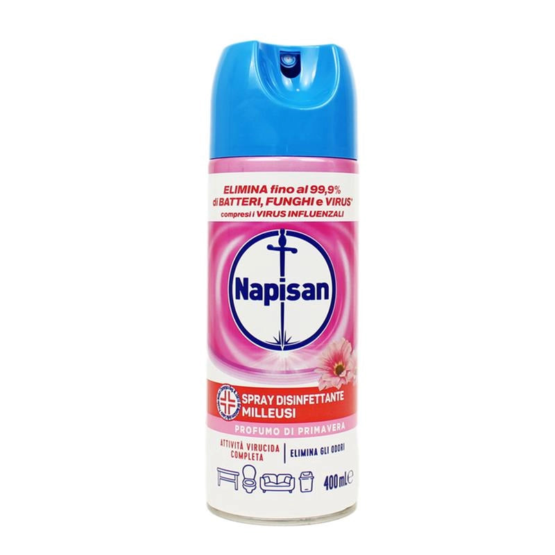 NAPISAN SPRAY DISINFETTANTE MILLEUSI PROFUMO DI PRIMAVERA ELIMINA GLI ODORI  400ML