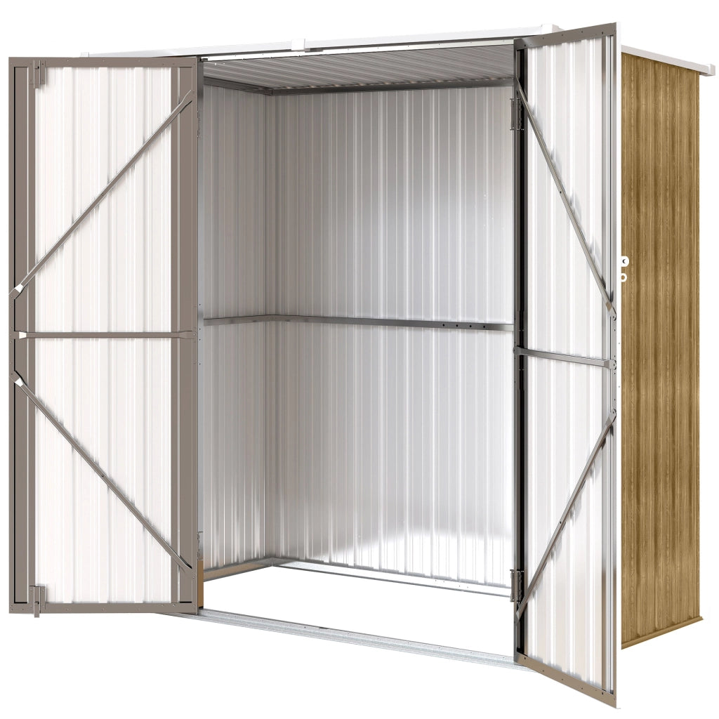 Casetta da Giardino ¨C Zephmum ¨C Marrone 163x89x163 cm