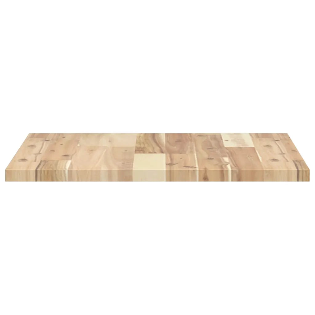 Piano Tavolo | Superficie Tavolo | Piano Scrivania Quadrato 50x50x2 cm in Legno Massello di Acacia