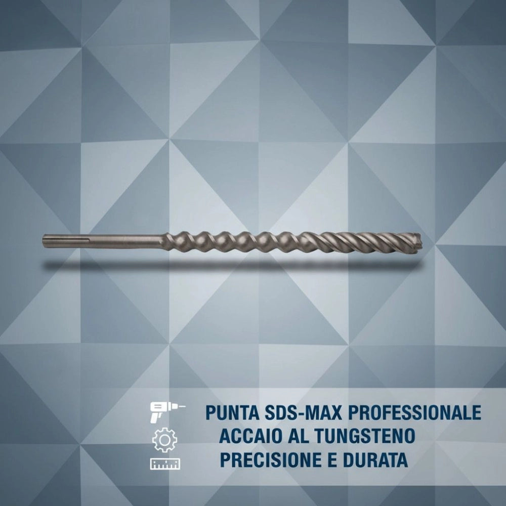 Punta attacco sds-max per forare calcestruzzo e muratura *** misura 32 x 520/400 mm , confezione 1