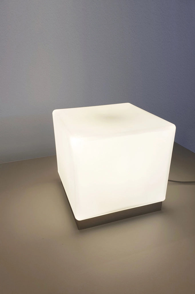 Binnie Plafoniera Quadrata Anodizzata con Vetro Satinato E14 IP20 20cm - Rossini Group - Lampada compatta per soffitto