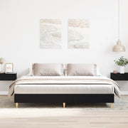 Struttura Letto Rovere Nero 160x200 cm Legno Ingegnerizzato