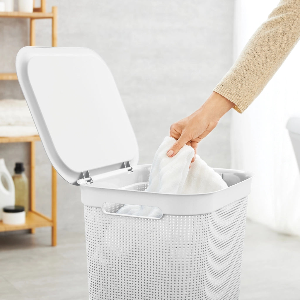 Portabiancheria 50 L BRISEN -   Colore Bianco - Rotho