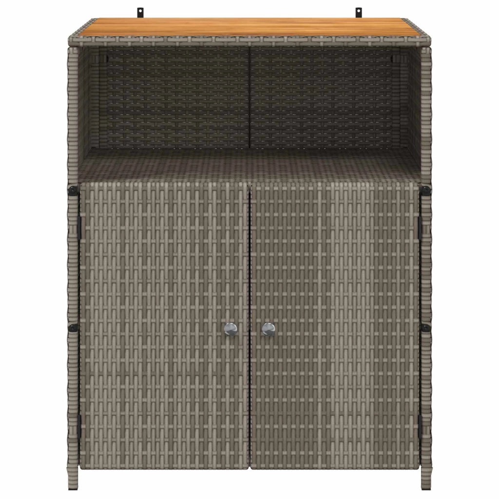 Armadio 70 x 50 x 87 cm pratico contenitore stile moderno poliestere grigio 02_0059654
