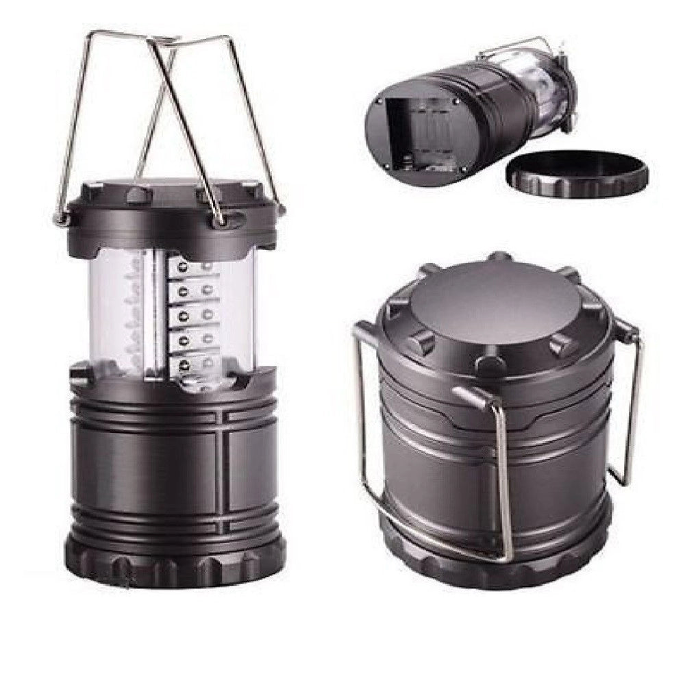 Trade Shop - Torcia Lanterna Portatile Led Campeggio Luce Bianca Emergenza Ricaricabil Solare -