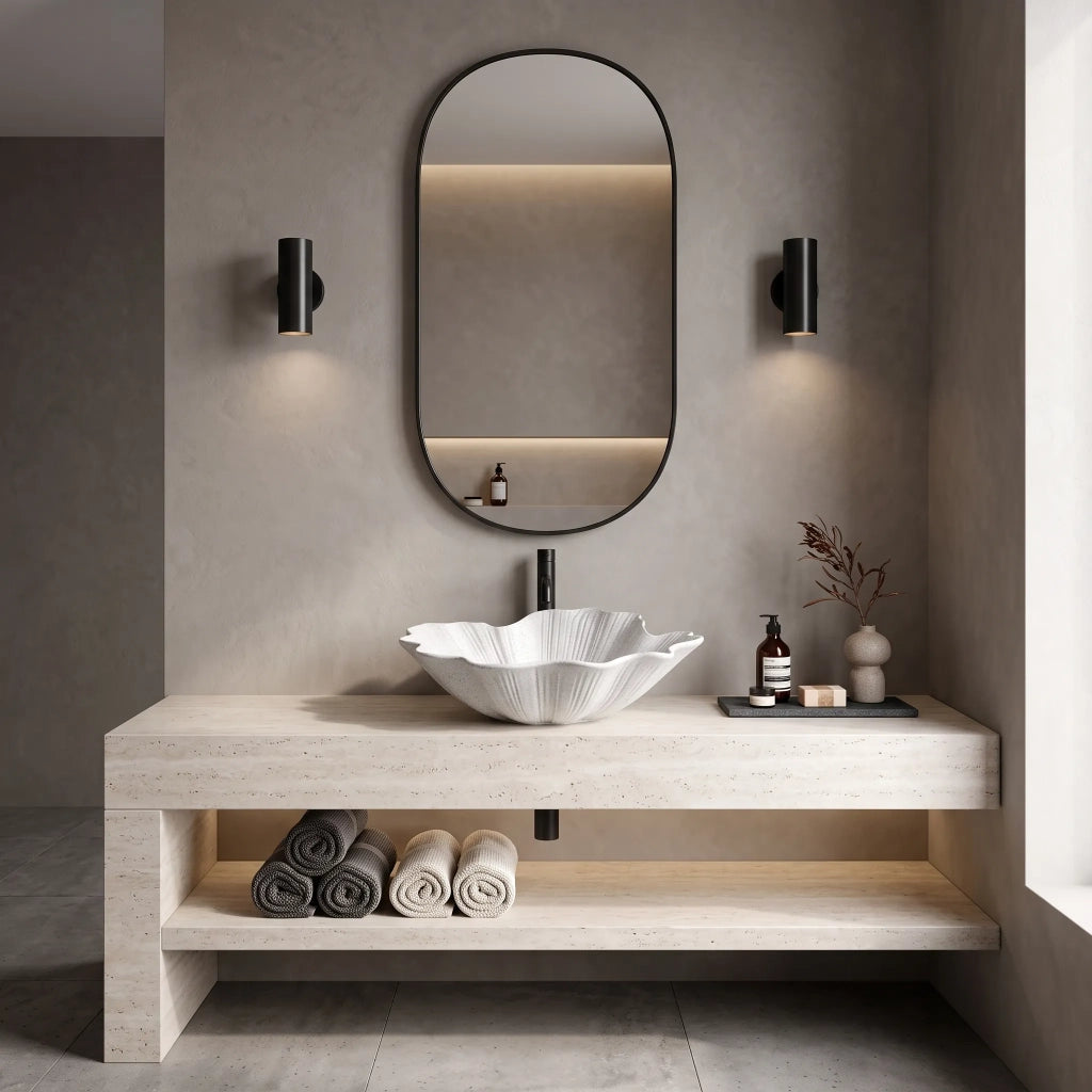 Lavabo Da Appoggio Rea Flower