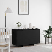 Credenza Nera Nero Legno ingegnerizzato 120 x 41 x 75 cm