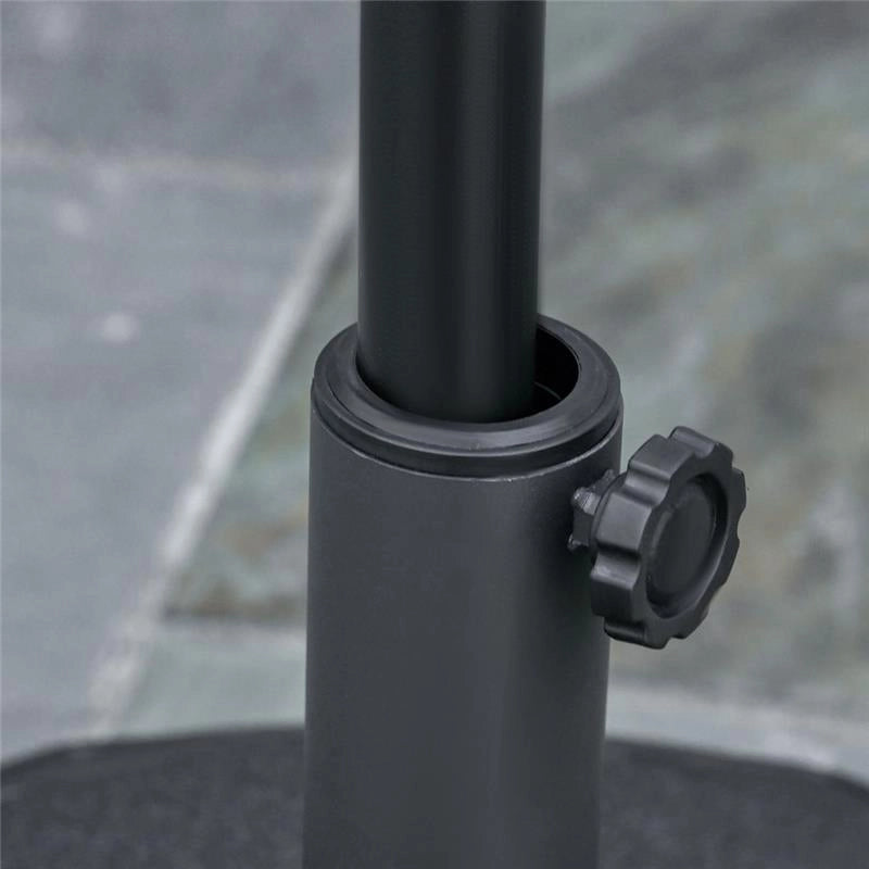 BASE PER OMBRELLONE ROTONDA Ø55CM IN PLASTICA DA 30 KG NERO