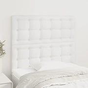 Testiera Bianca 80x5x118/128 cm in Similpelle 3116405