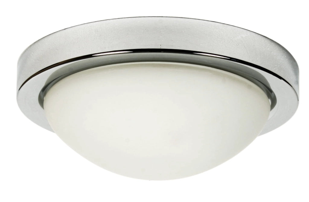 Plafoniera Candellux RODA 32cm vetro bianco cromo E27