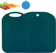 Set di 6 lame da taglio - piatti da colazione - plastica - antiscivolo - lavastoviglie resistente con fessure e manico