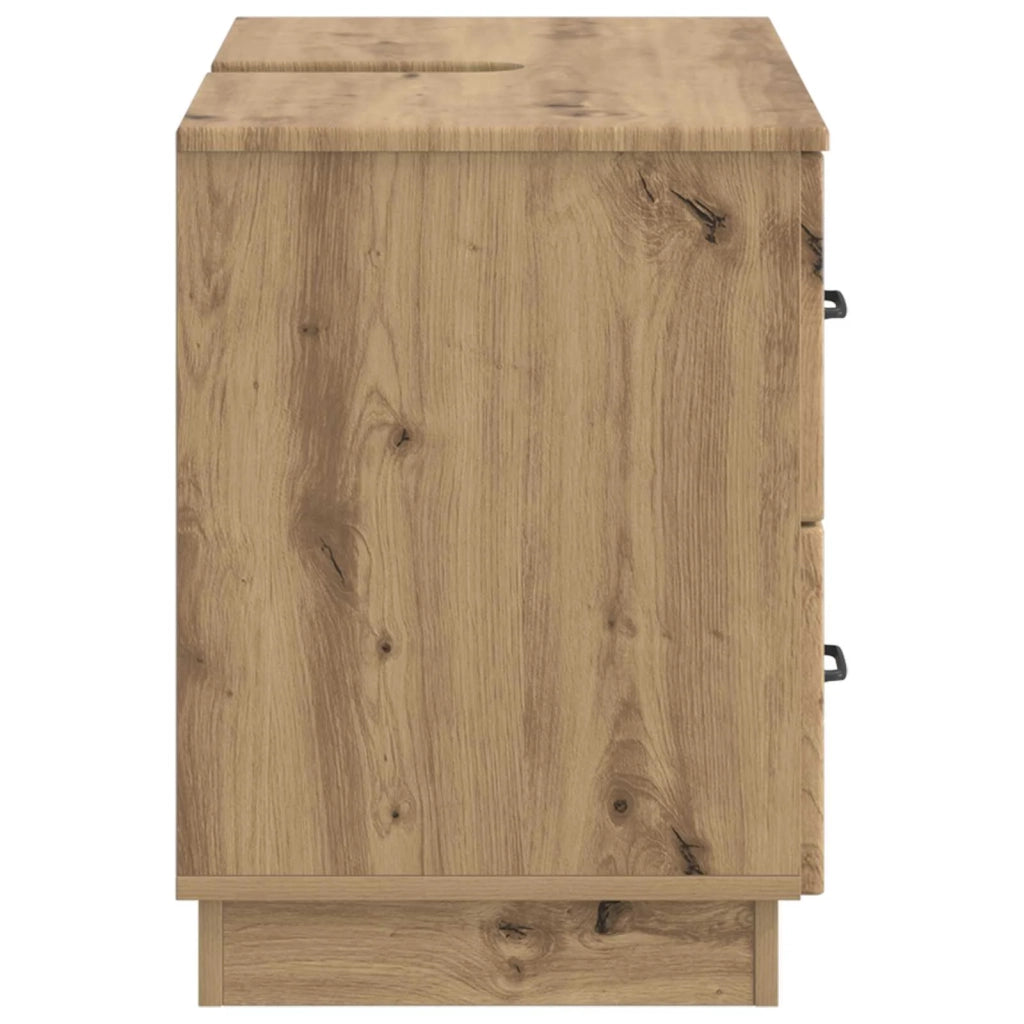 Armadio per Lavabo da Bagno HOORN Rovere Artigianale 897244