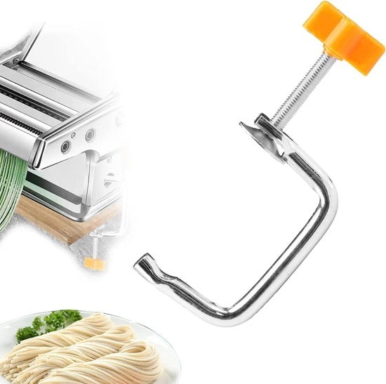 Manico Sostitutivo per Pasta Maker Manuale con Clip di Fissaggio in Metallo Duro