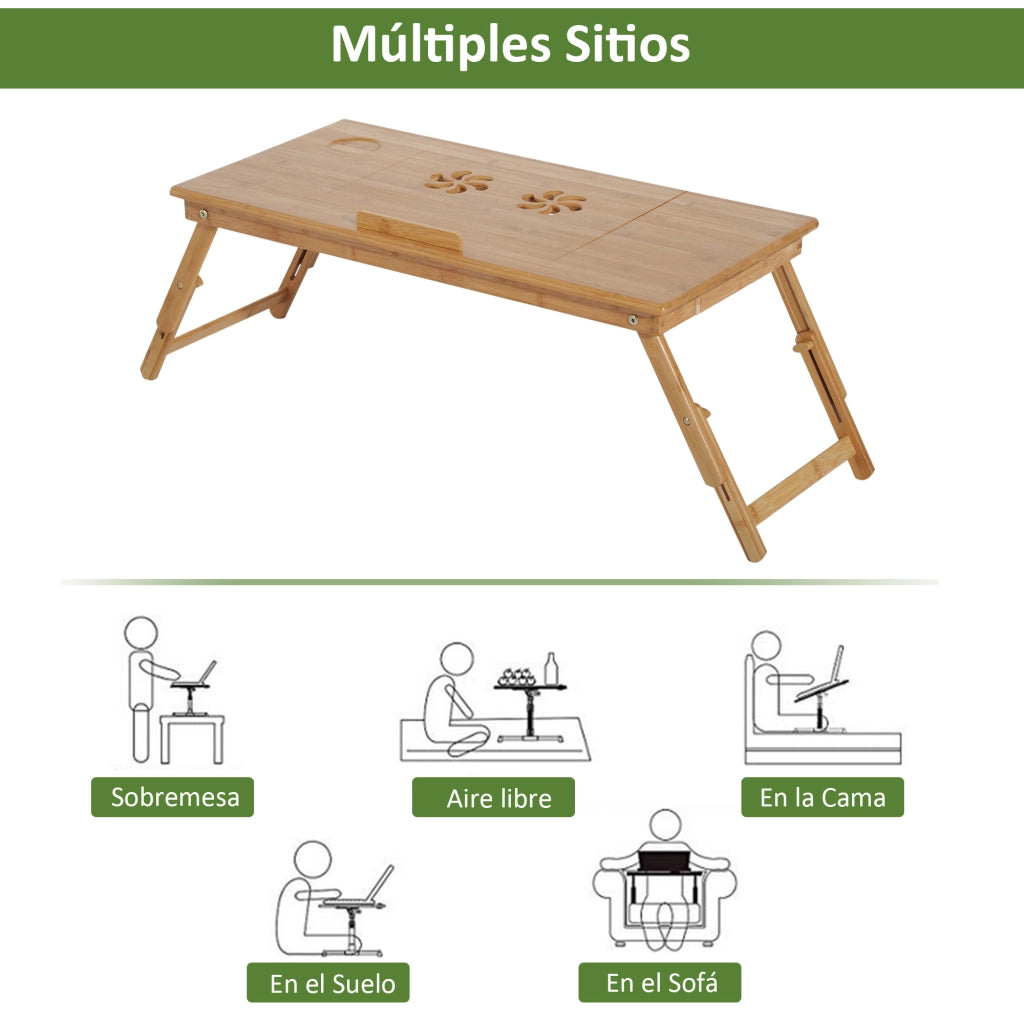 Letto Singolo con Vassoio ¨C Minimal ¨C Legno 72x35x22-30cm