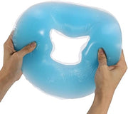Supporto per il viso in silicone morbido - cuscino per massaggi - cuscino per rilassamento - supporto per la testa - portatile - ideale per letto da bellezza - cuscino per testa