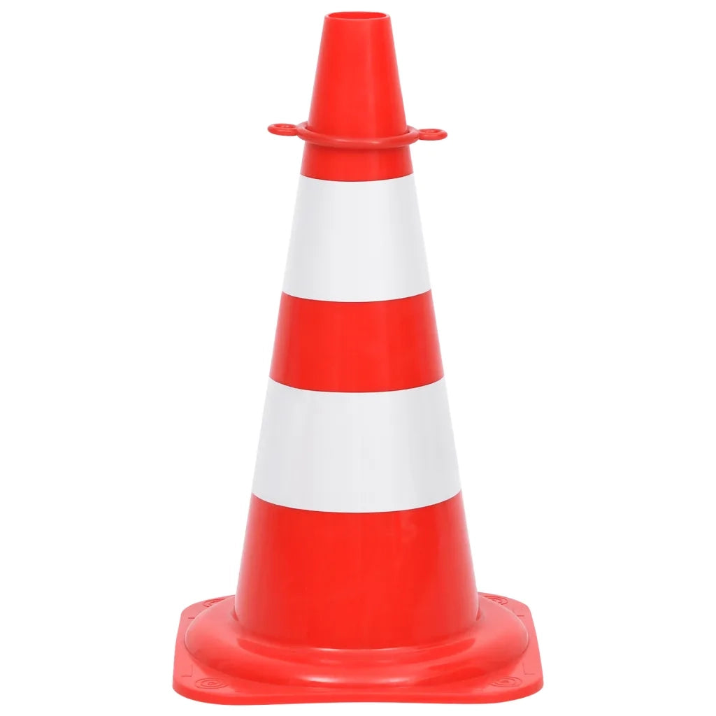 Set Segnaletica Coni Stradali e Catena da 10 m Rosso Bianco 150948