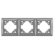 Placca Tripla Per Prese Oste Jnh015-3f Grey