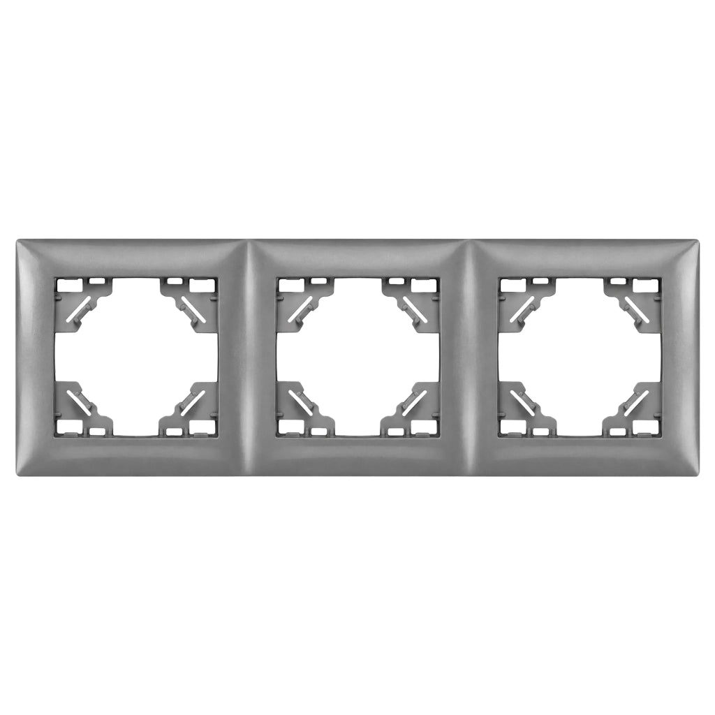 Placca Tripla Per Prese Oste Jnh015-3f Grey