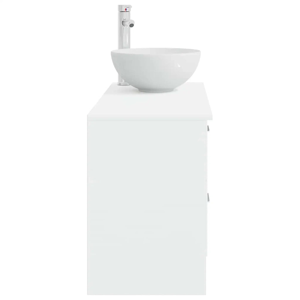 Set di mobili per il bagno 2 pcs Bianco Legno ingegnerizzato 3403864