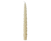 Candele glitterate bianche h.25cm x dia2.2cm