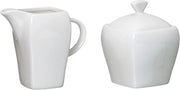 Set di contenitori per zucchero e latte - 2 pezzi - bianco - stile e funzionale