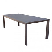 Tavolo Allungabile Houston 160/240x100x74 h cm in Alluminio Taupe