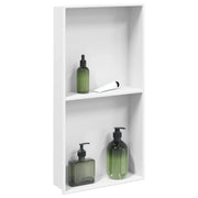 Nicchia per Doccia Bianco Opaco 32x62x9cm in Acciaio Inox 4005135