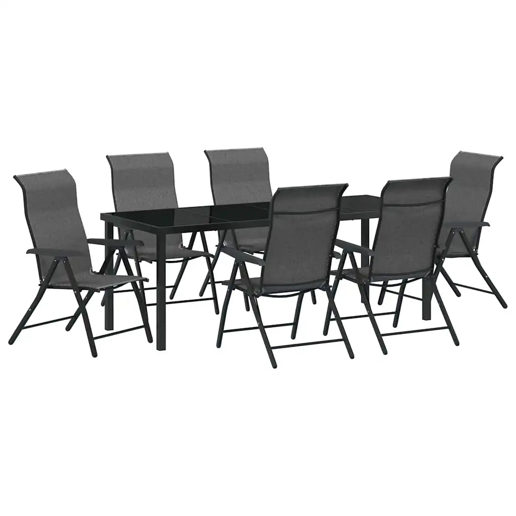 Set da Pranzo per Giardino 7 pcs Grigio 3379280