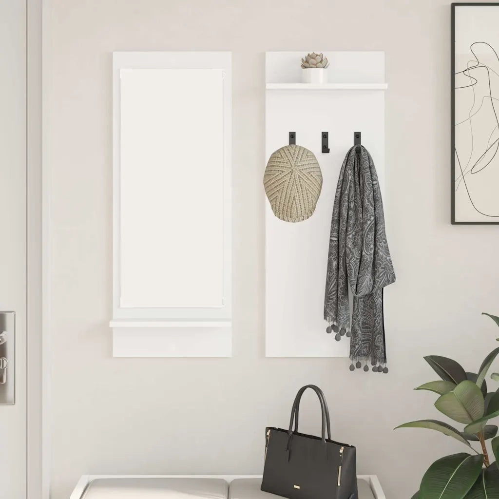 Appendiabiti a muro Bianco 70 x 10 x 90 cm Legno multistrato CFW8365366