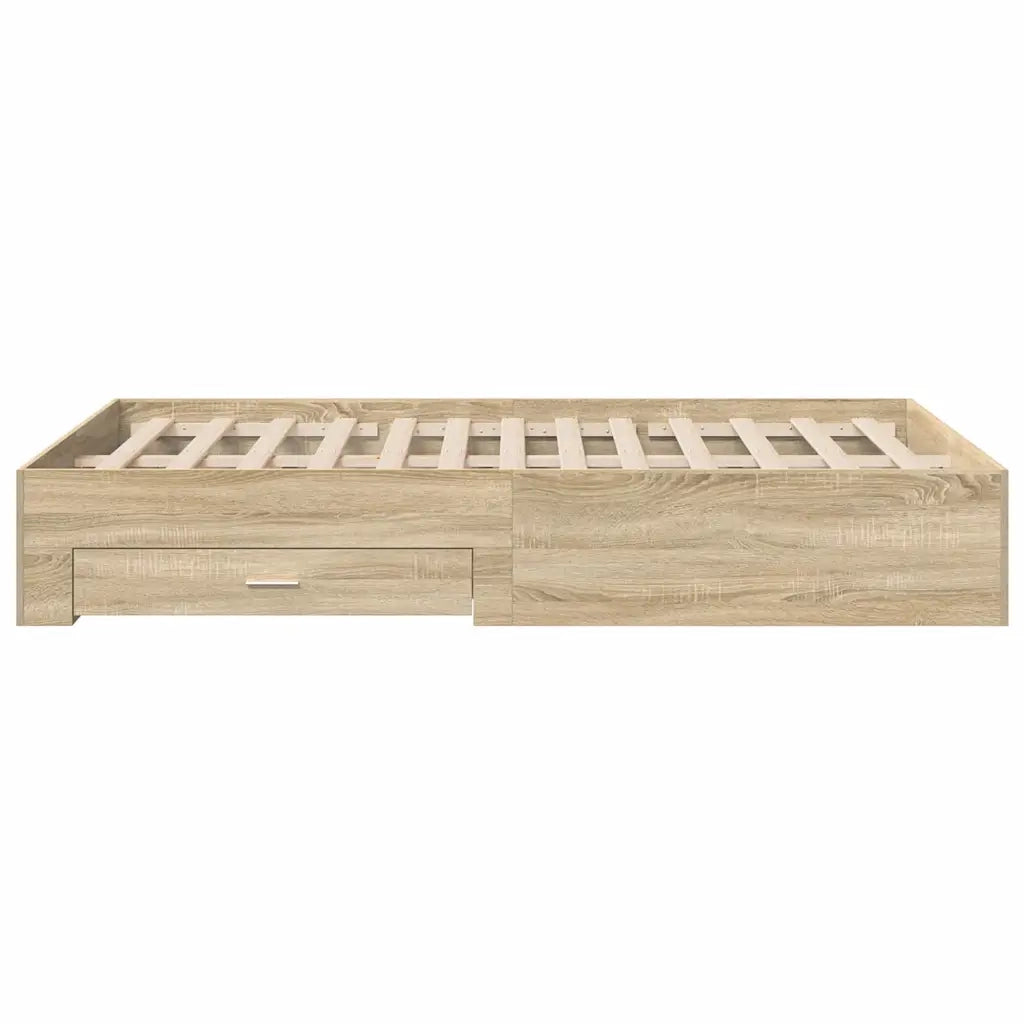 Struttura del letto Marrone 120 x 200 cm Legno multistrato 3345114